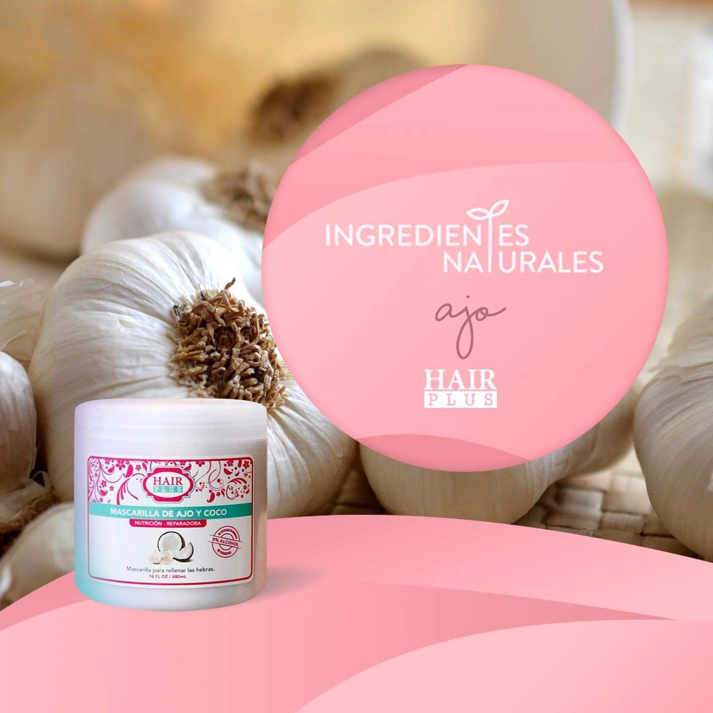 Mascarilla de Ajo y coco