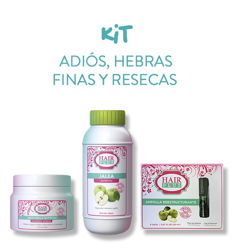 KIT ADIÓS, HEBRAS FINAS Y RESECAS